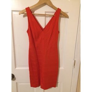 BB Dakota red/orange bodycon dress
